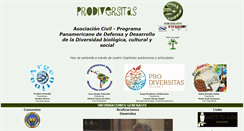 Desktop Screenshot of prodiversitas.org